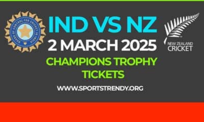 Ind vs nz champions trophy 2025 tickets